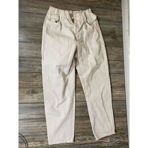 Divided H&M Mom Denim Jeans Women's Size 2 White High Rise Medium Wash 5-Pocket